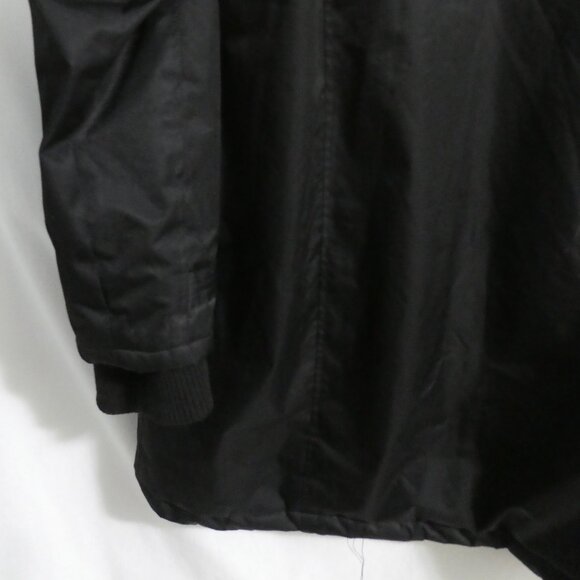 OPPENHEIMER Premium Outerwear | large | Hooded Black Coat | Ribbed Cuffs - Picture 16 of 16